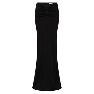Isabella Crepe Back Satin Skirt