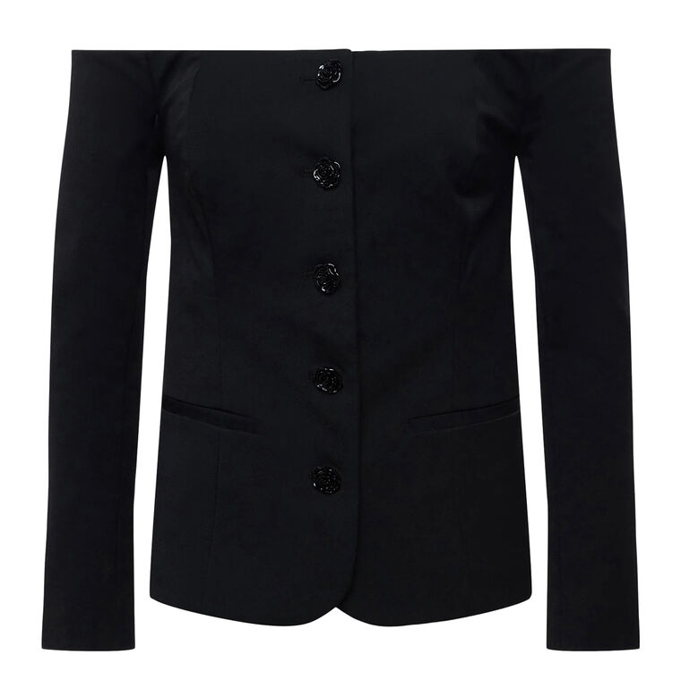 Alice Off Shoulder Blazer Top image number null