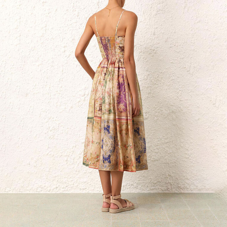 August Tie Front Midi Dress image number null