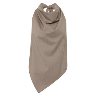 Sleeveless Wool Cowl Backless Top