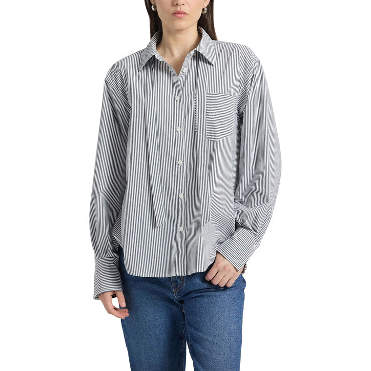 Edeline Striped Poplin Shirt image number null