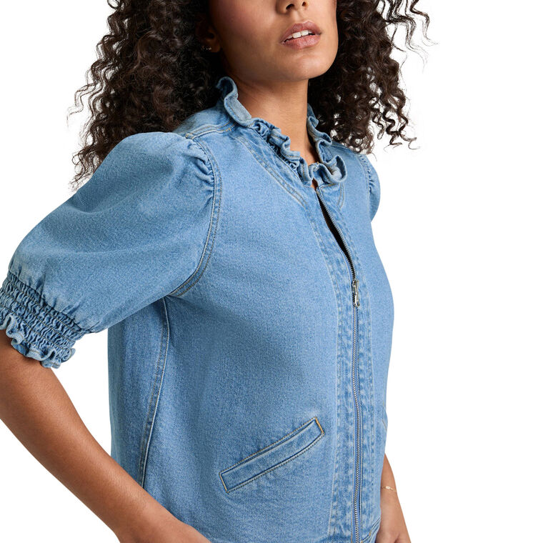 Anabella 3/4 Sleeve Denim Jacket image number null