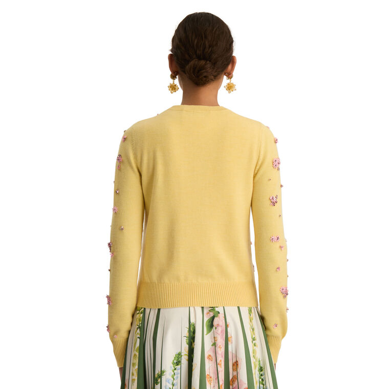 Sequin And Crystal Cluster Embroidered Cardigan image number null