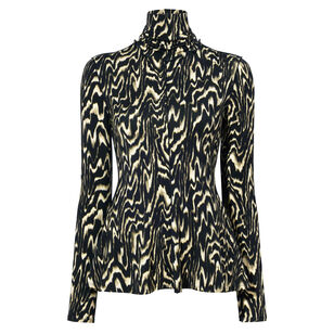 Audrey Top In Printed Jersey