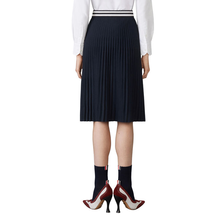 Plisse Below-The-Knee Skirt image number null