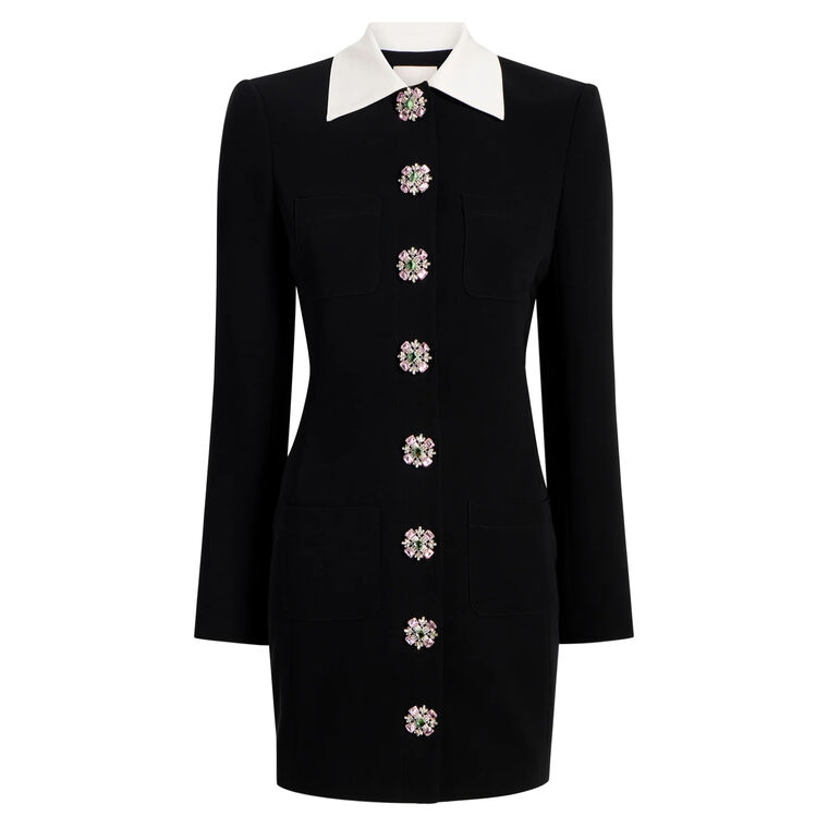 Sheryl Long Sleeve Collared Mini Dress image number null