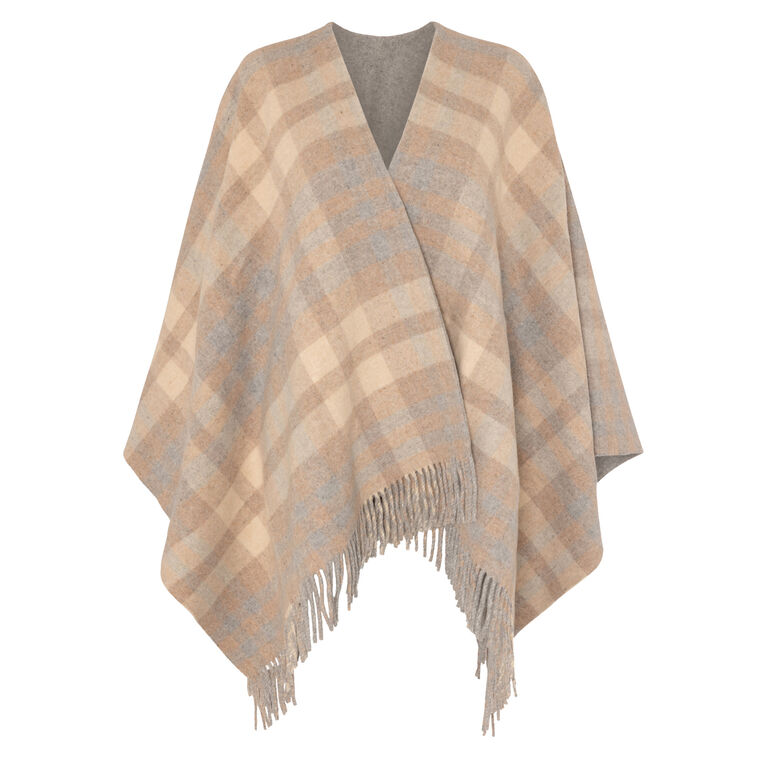 Reversible Wool Cape Pocket Stole image number null