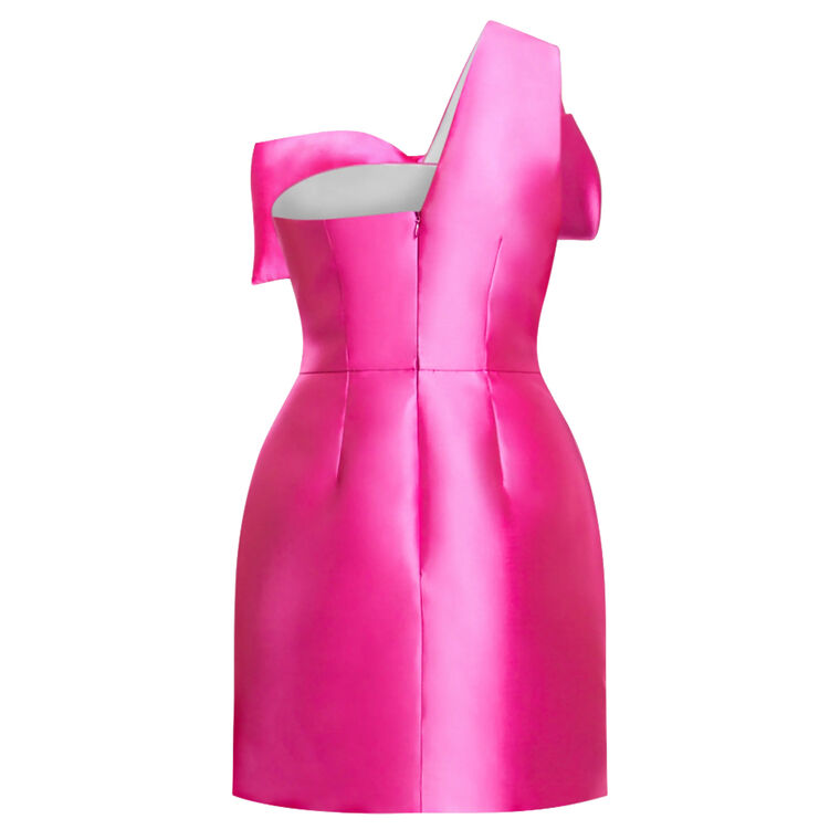 One Shoulder Twisted Bow Mini image number null