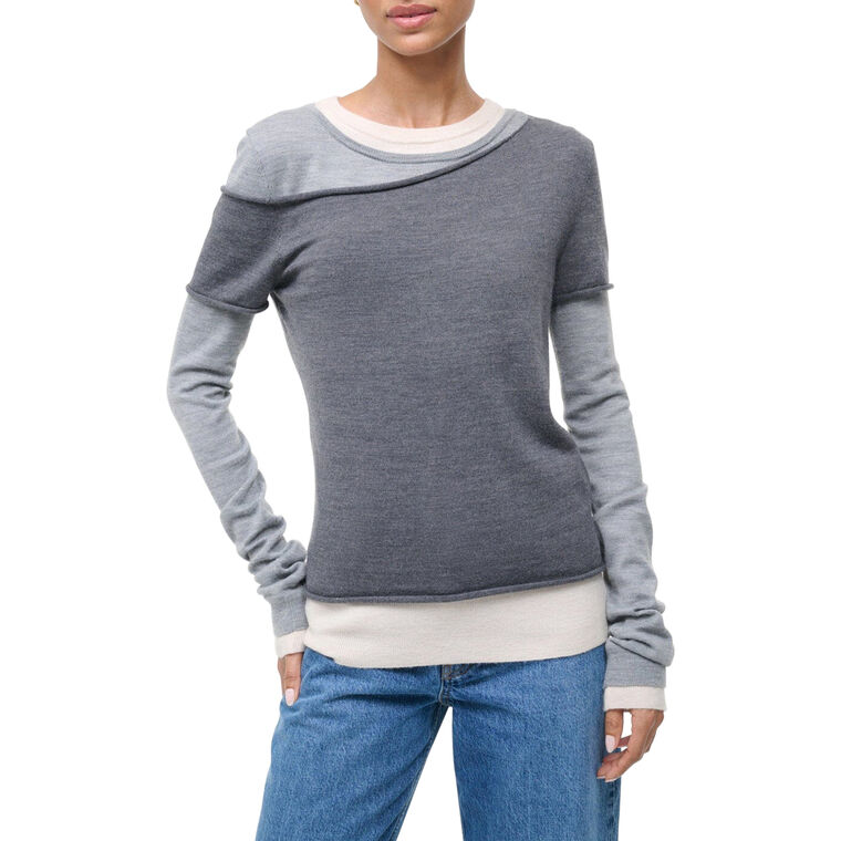 Sera Layered Knit Top image number null
