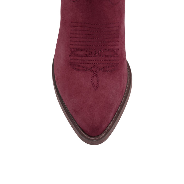 Leigh Anne 90mm Knee High Suede Cowboy Boot image number null