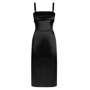 Spaghetti Strap Satin Midi Dress