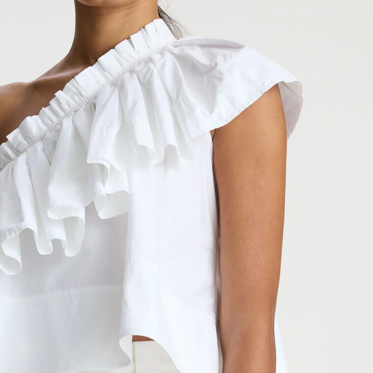 Pia Cotton One Shoulder Top image number null