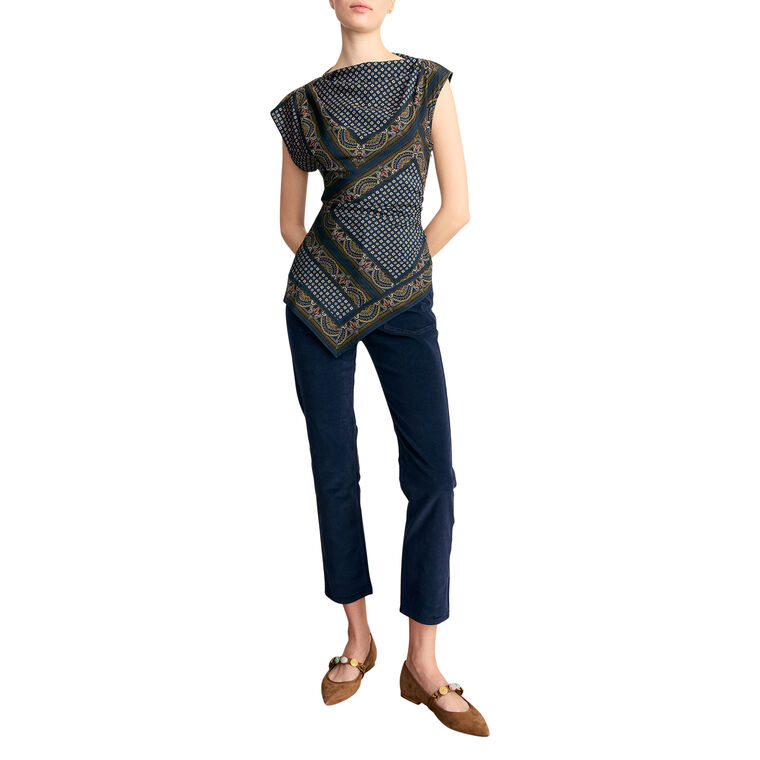 Arya Straight-Leg Corduroy Pants image number null