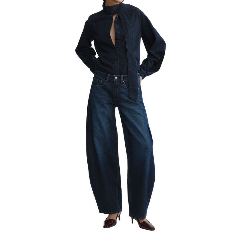 Rori Horseshoe Mid-Rise Jeans image number null