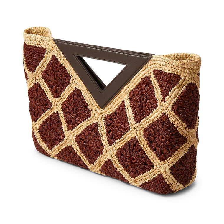 Crochet Raffia Vesper Clutch image number null