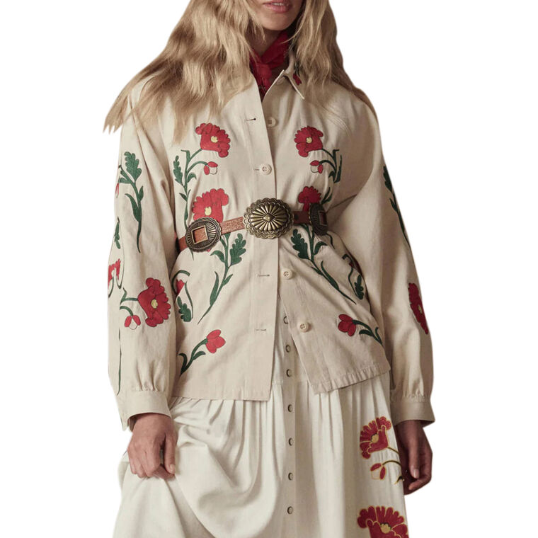 The Western Embroidered Commodore Jacket image number null