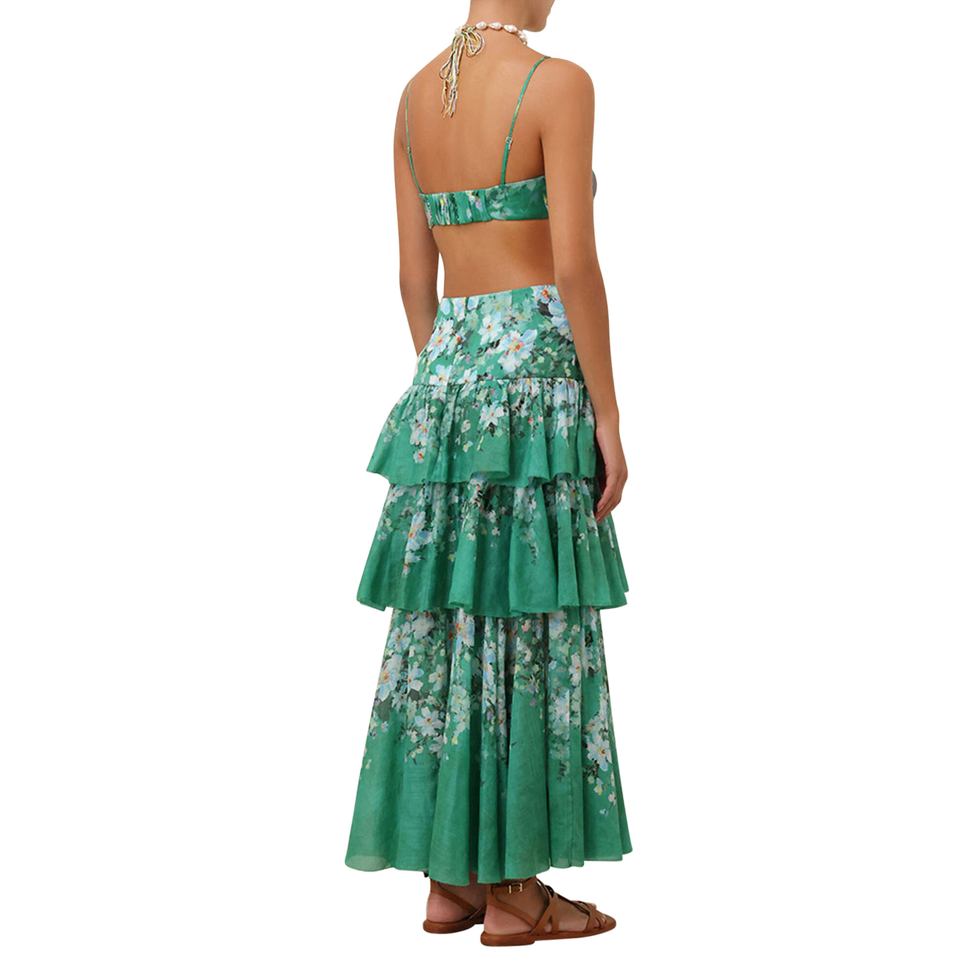 Everley Tiered Midi Skirt