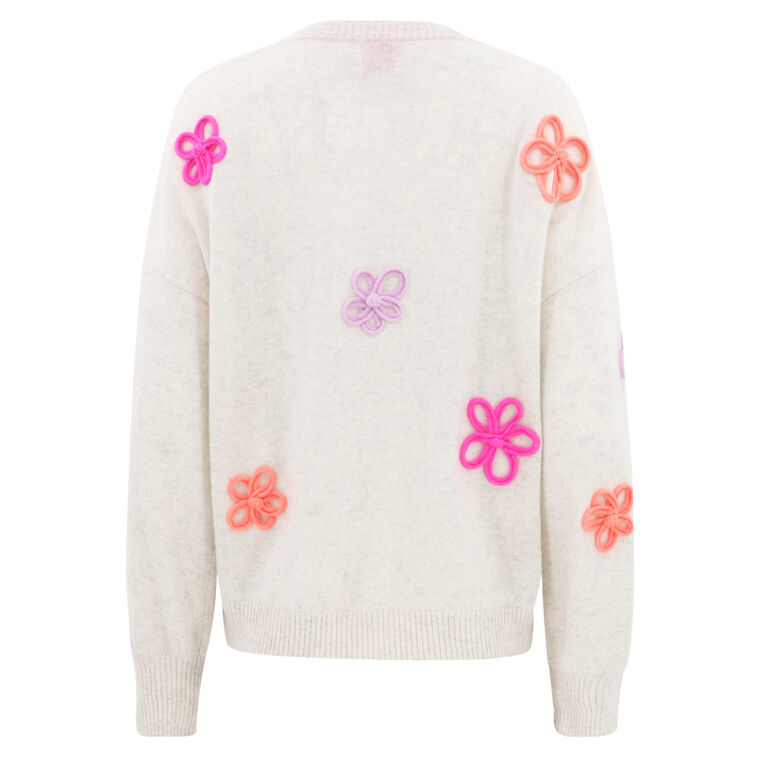 Flower Pop Crew Sweater