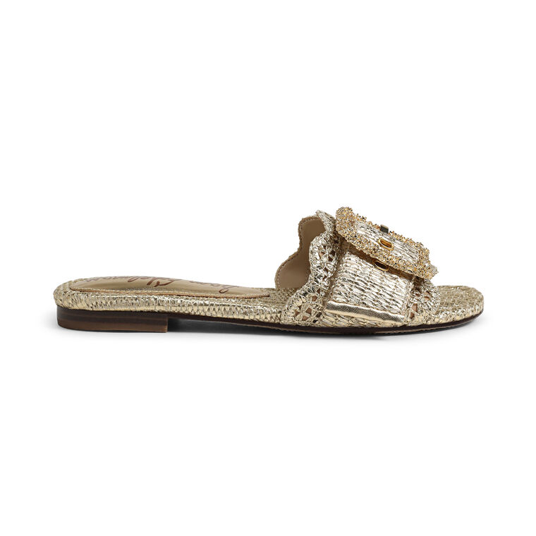 Bambi Raffia Slide Sandal image number null