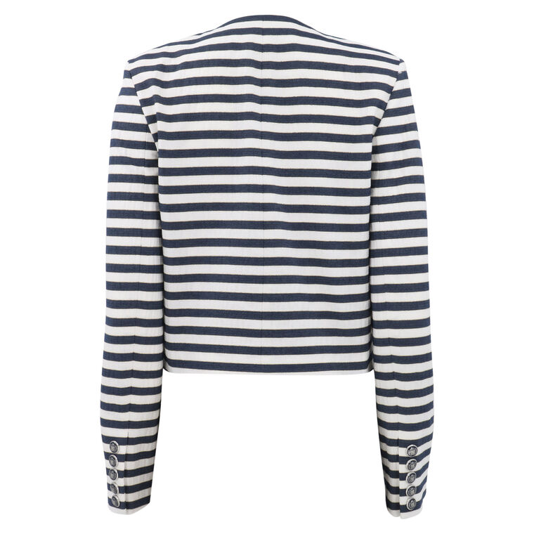 Isa Striped Tailored Jacket image number null