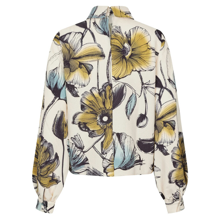 Gathered Long Sleeve Top image number null