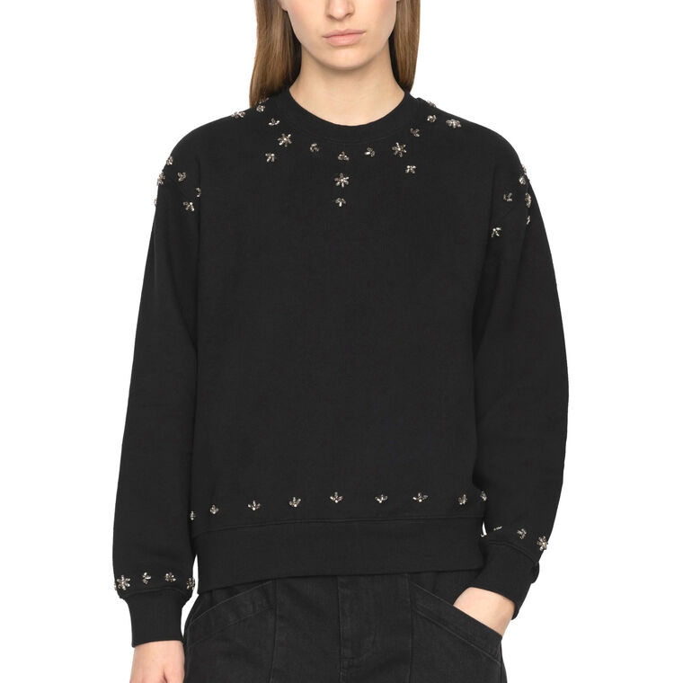 Caryl Beaded Sweatshirt image number null