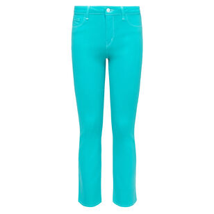 Tati High Rise Crop Micro Boot Coated Jean