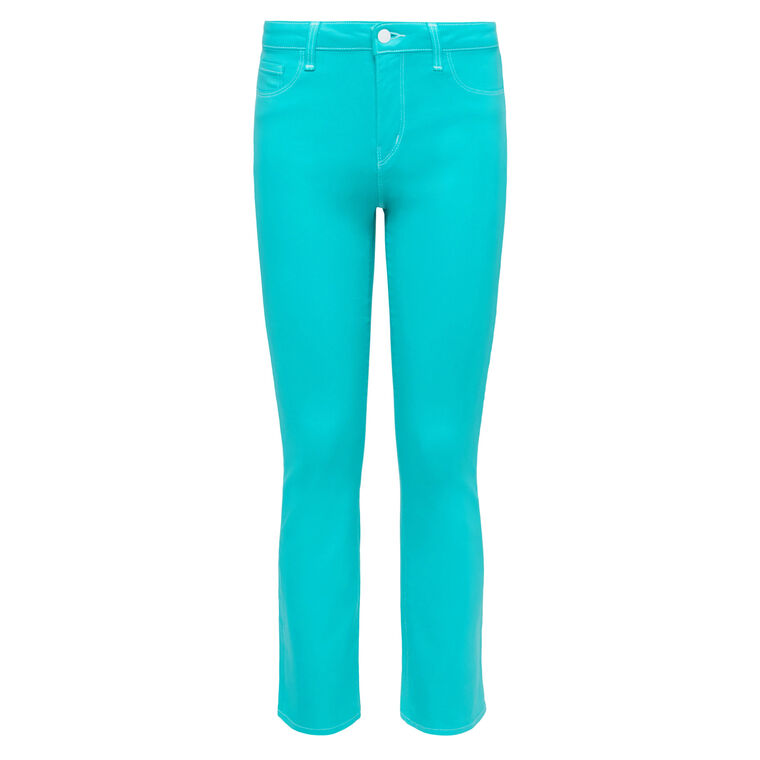 Tati High Rise Crop Micro Boot Coated Jean image number null