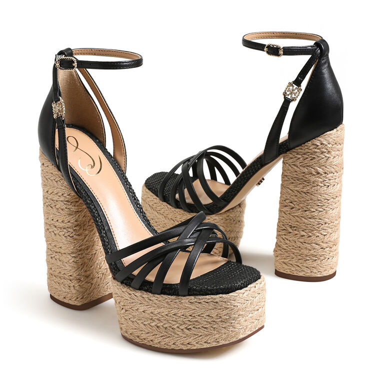Kade Raffia Platform Sandal image number null