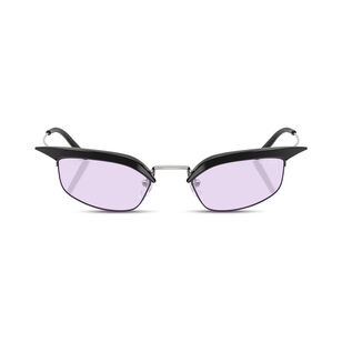 Rectangle-Frame Metal Sunglasses