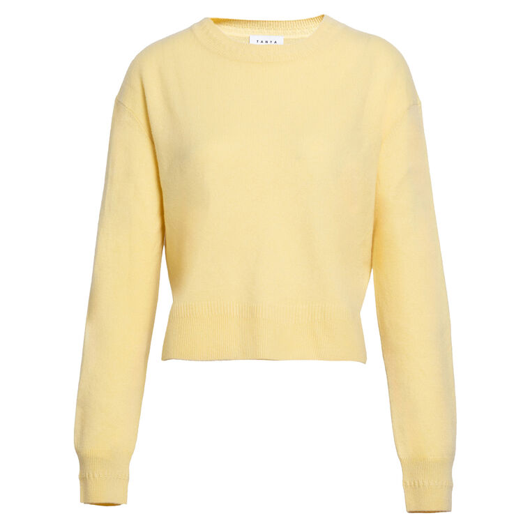 Lexia Long Sleeve Cashmere Crewneck Sweater image number null