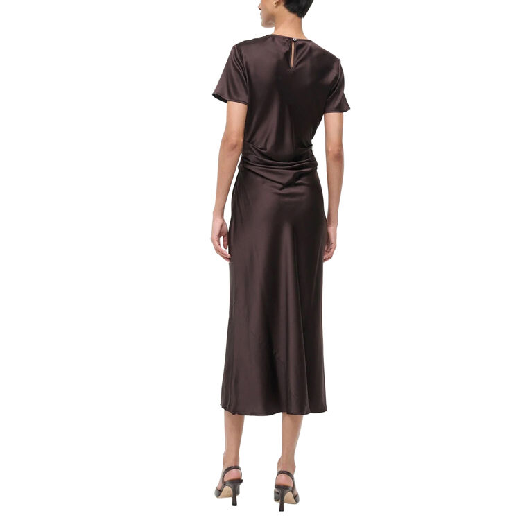 Marcel Short Sleeve Silk Midi Dress image number null