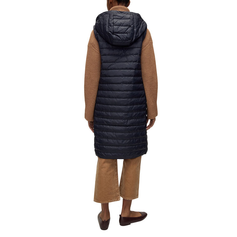 Westbrook Hooded Snap-Front Down Puffer Vest image number null