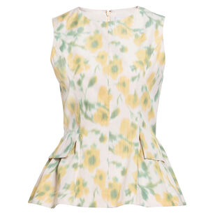 Astrid Sleeveless Crewneck Peplum Top