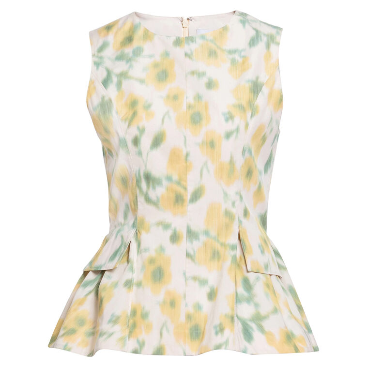 Astrid Sleeveless Crewneck Peplum Top image number null