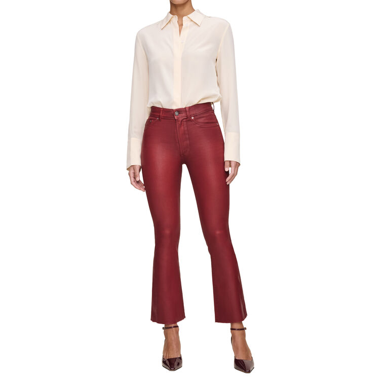 Bridget Boot High Rise Crop Instasculpt Coated Jeans image number null