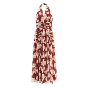 Mae Bouquet Jelica Floral Halterneck Midi Dress