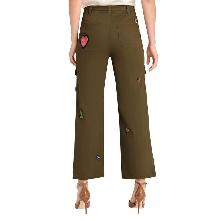 Retro Love Michelle Embellished Wide-Leg Pant image number null