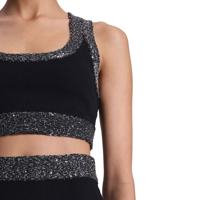 Elle Sequined Embellished Bra Top image number null