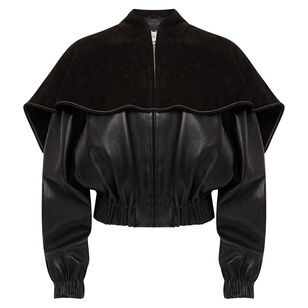 Caped Bomber Jacket