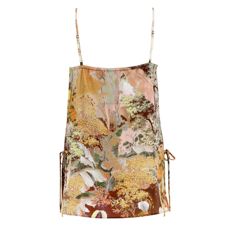 Gwen Longline Botanical-Print Camisole image number null