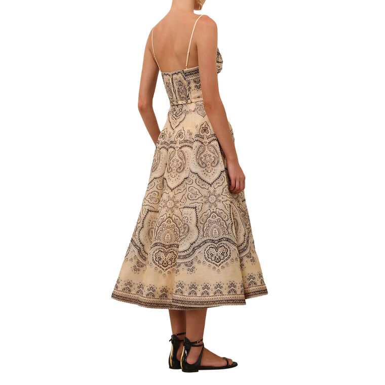 Luna Sleeveless Twist Midi Dress image number null