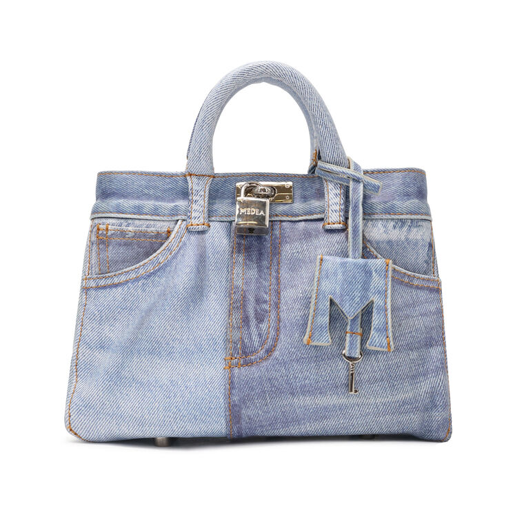 Mini Nina Denim Tote Bag image number null