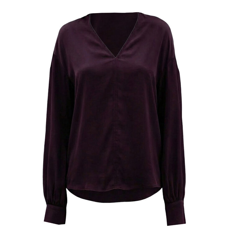 Orea Long Sleeve V-Neck Top image number null