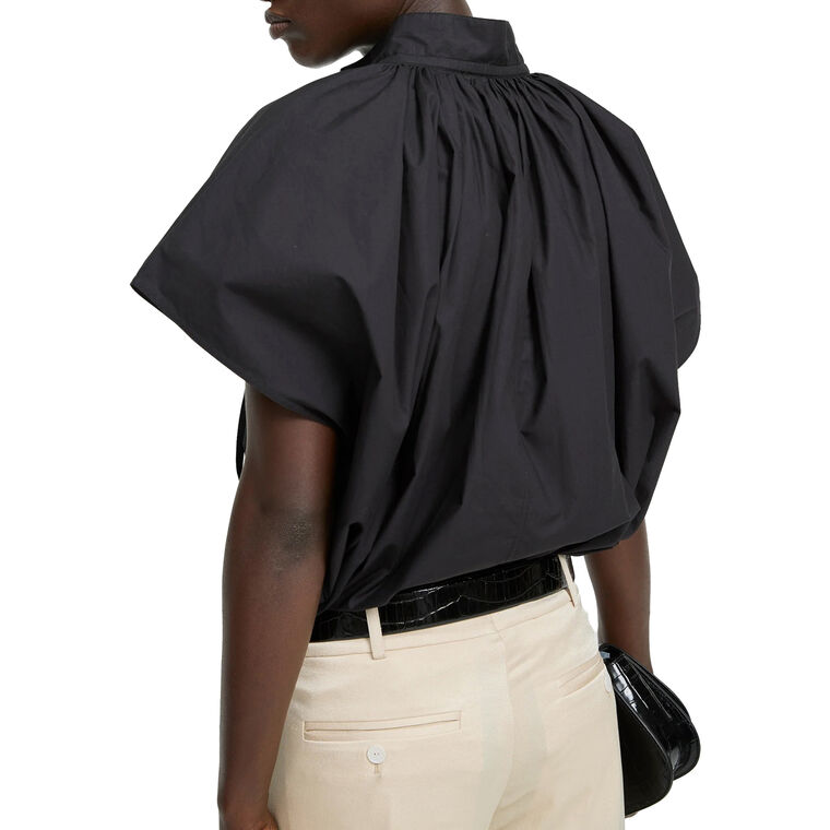 Wheeless Short Sleeve Poplin Blouse image number null