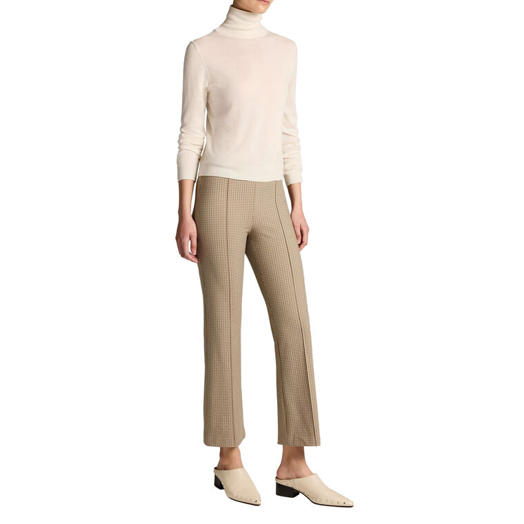 Niki Plaid Crop Flare Pant image number null