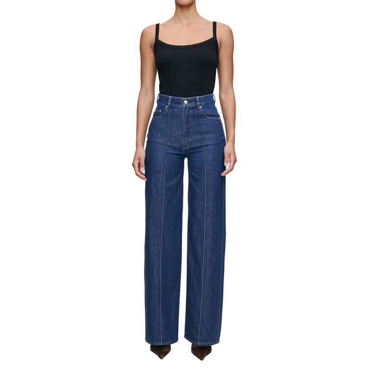 Hepburn Wide Leg High Rise Jeans image number null