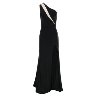 Cut Out Asymmetrical Gown