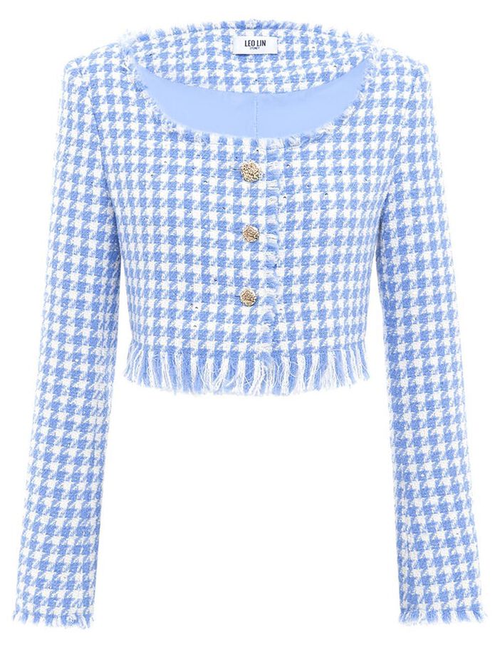 Penelope Tweed Cropped Jacket image number null