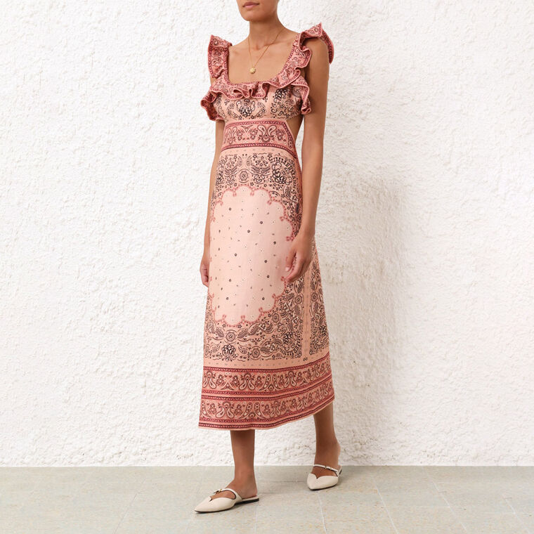 Matchmaker Frilled Midi Dress image number null